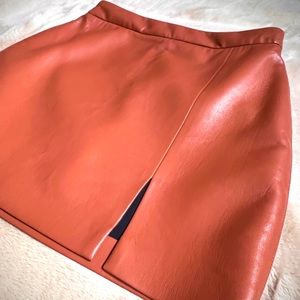 Aritzia Wilfred Vegan Leather Miniskirt
